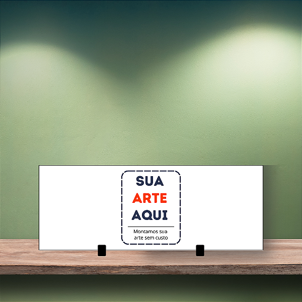 Azulejo em Porcelana Branca Tamanho 10cm x 30cm - Personalizado Com Sua Arte