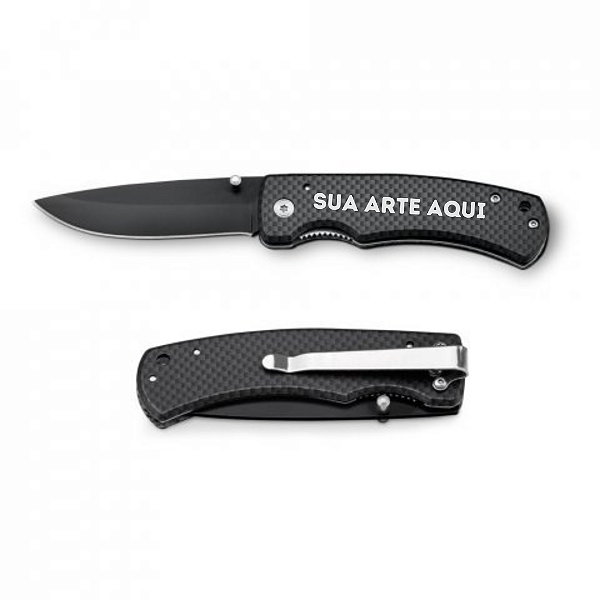 ALICK. Canivete em aço inox e metal com fecho de segurança