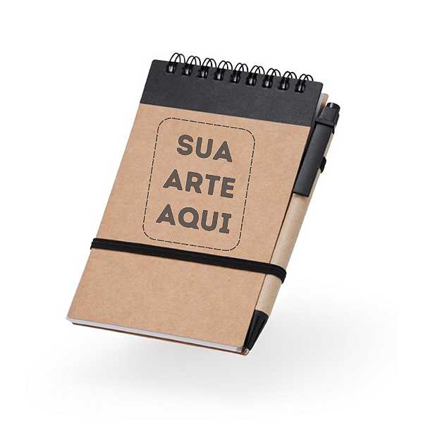 Kit 20 Blocos de Anotações Ecológico com Caneta - Personalizado