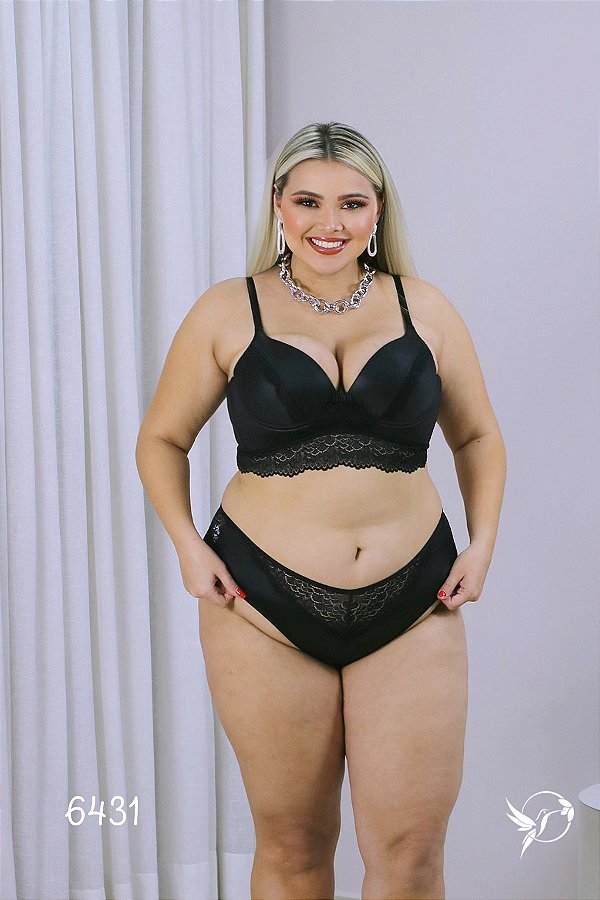 CONJUNTO PLUS EM CIRRÊ E RENDA