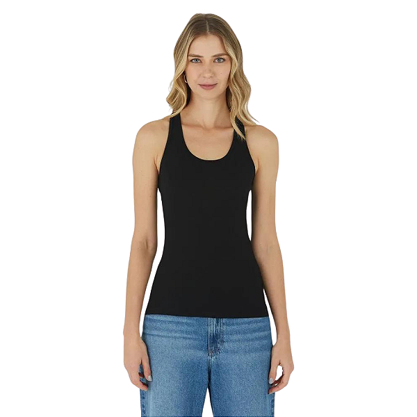 Blusa Feminina Regata Básica Malwee Alças Médias