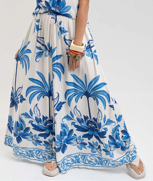 Calça Pantalona Viscose Florença