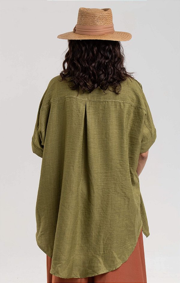 Camisa Gola Padre Verde