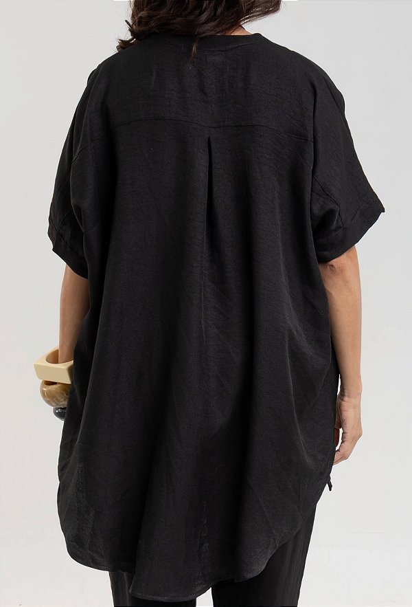 Camisa Gola Padre Preta