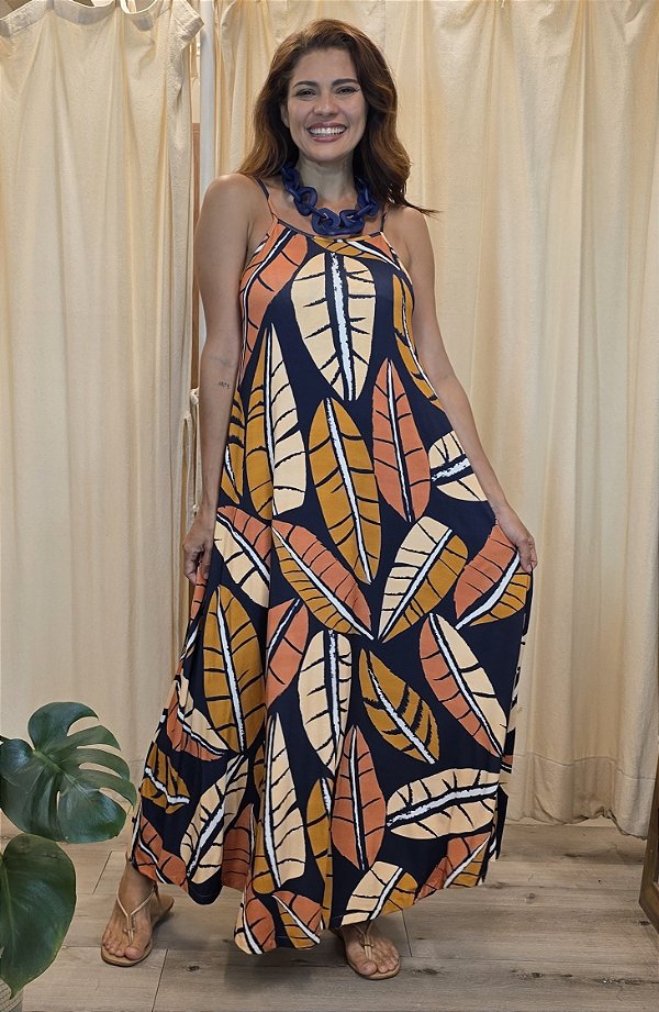 Vestido Longo Alças Cajá Olga