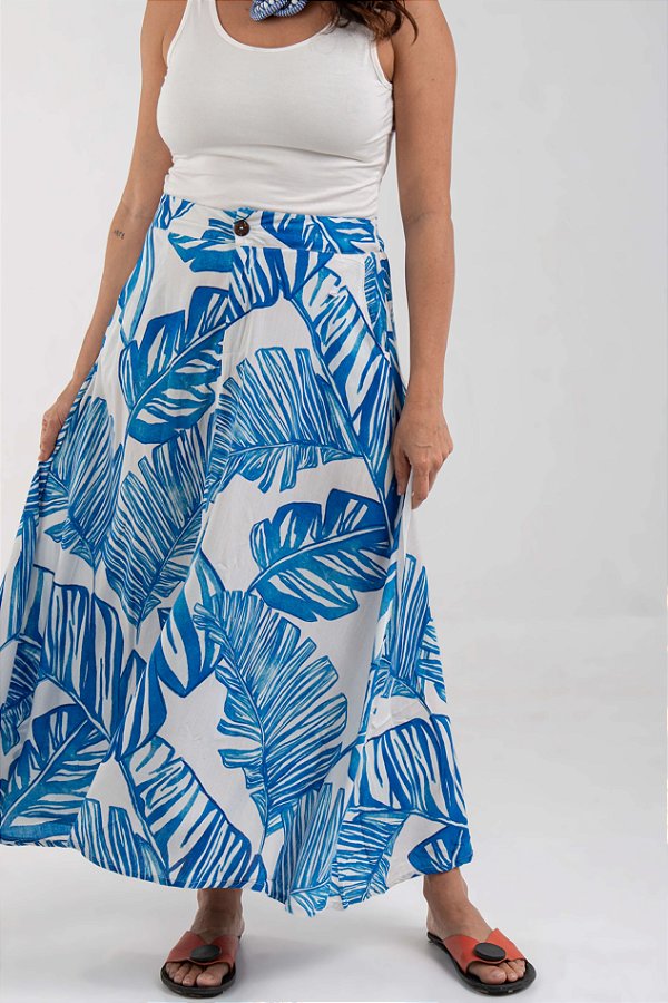 Saia Longa Viscose Tropical