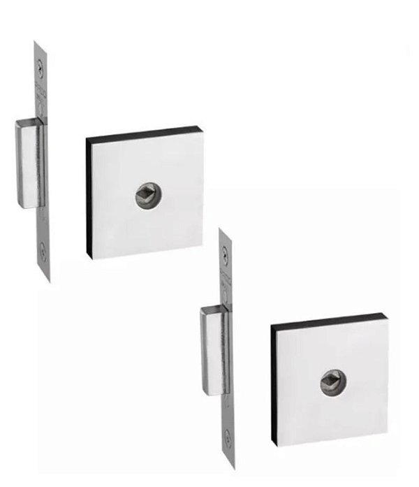 Fechadura auxiliar dupla trava tetra Pado ZM 11500 Cromada