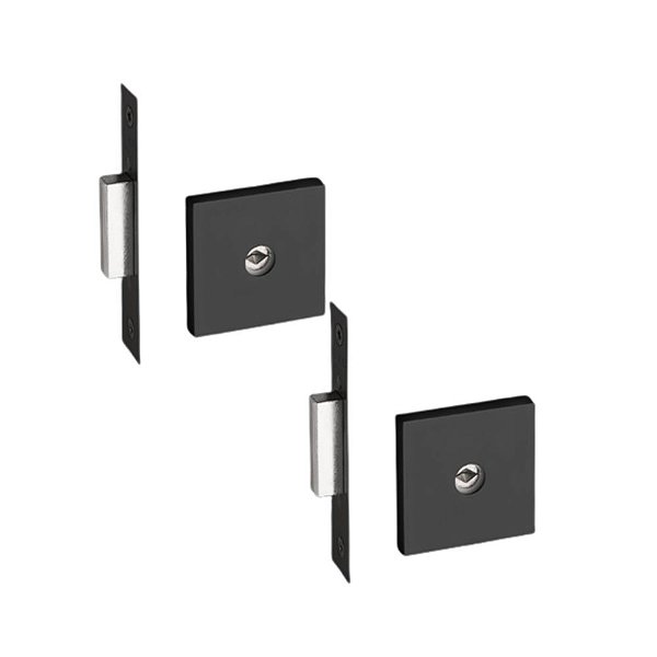 Fechadura auxiliar dupla trava tetra Pado ZM 11500 Preta