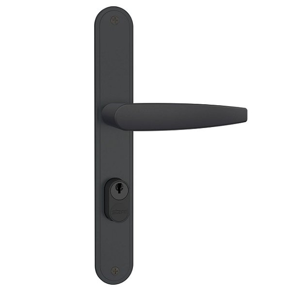 Fechadura Serralheiro Perfil Estreito Stam 601 Preto Fosco