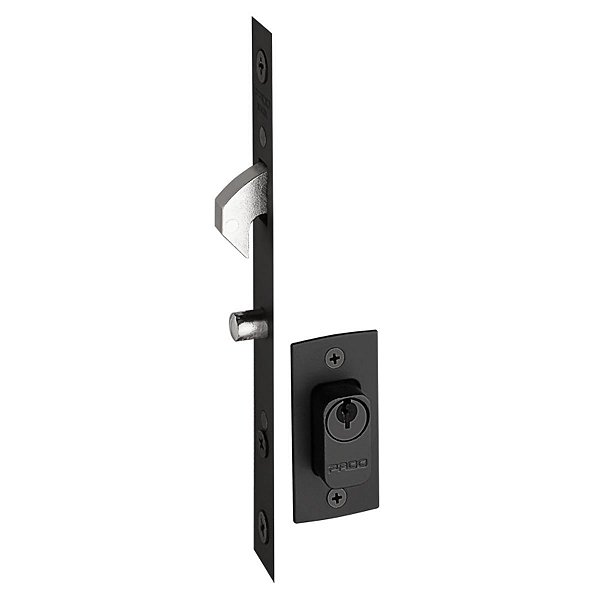 Fechadura porta ou janela de correr bico de papagaio Linha Suprema Preta