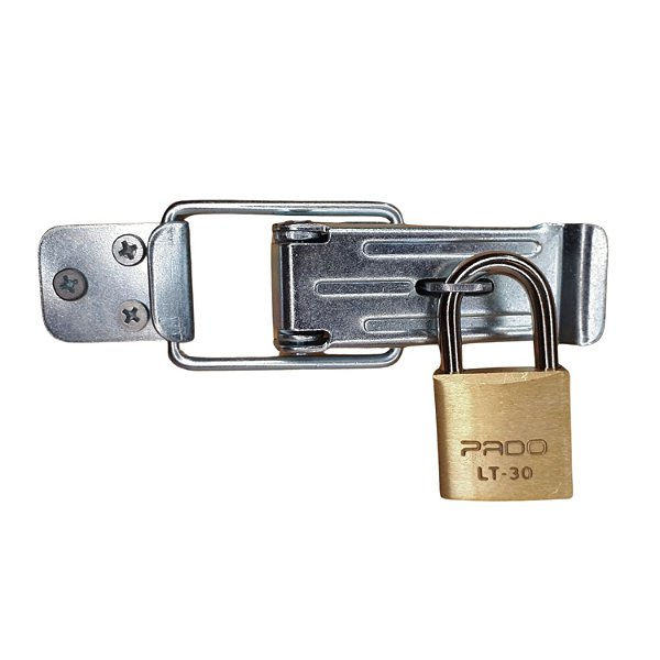 Fecho de engate rápido de aço com cadeado de latão 30mm
