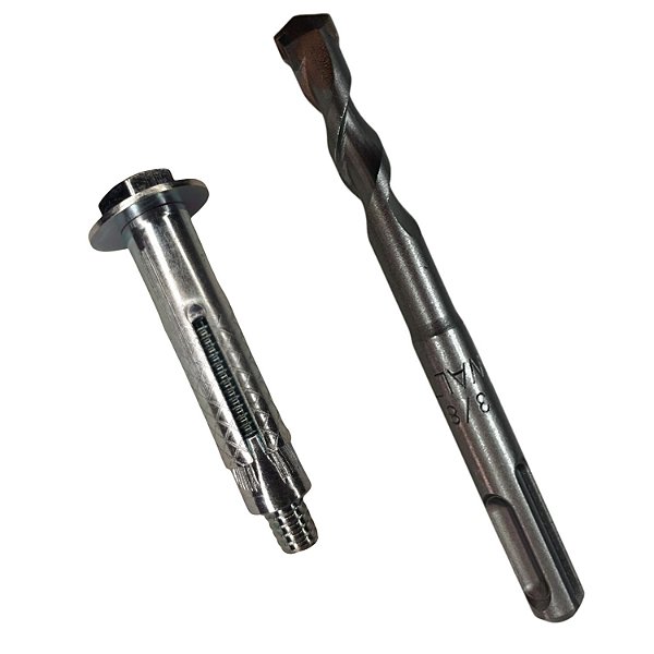 Chumbador parabolt  1/4 x 2" Ancora 10 Pçs e broca SDS 10mm