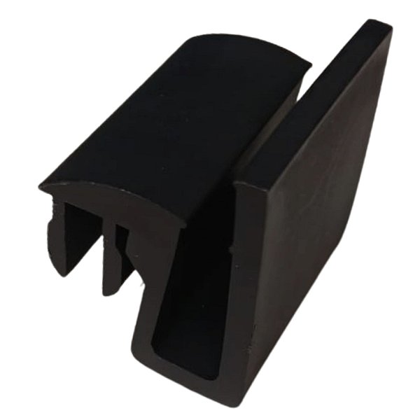 Guia do box de vidro do banheiro parte inferior da porta cor preta