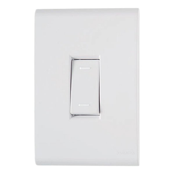 Interruptor paralelo com 1 tecla Linha Liz Tramontina cor branco