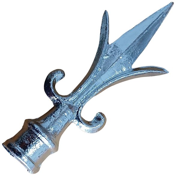 Ponta de lança 19mm portão grade muro segurança proteção tipo colonial 60 Pçs