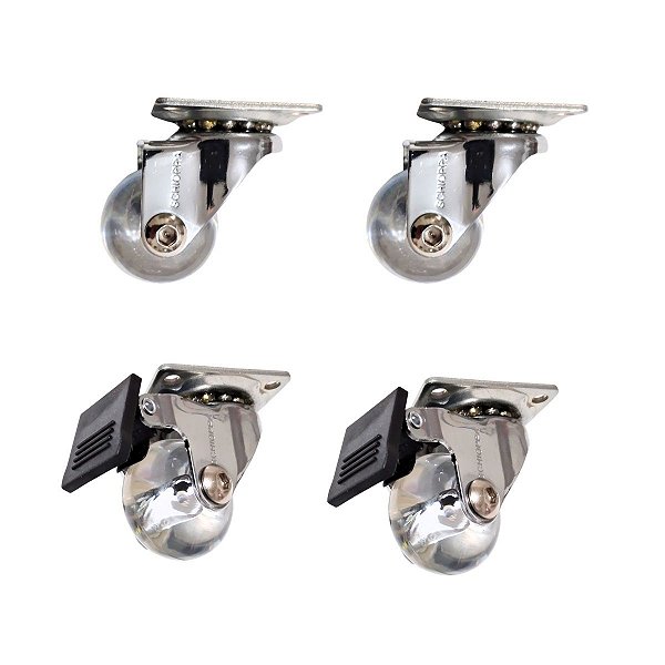 Rodizio rodinha de gel giratório móveis máquinas carrinhos 35mm com 4 Pçs