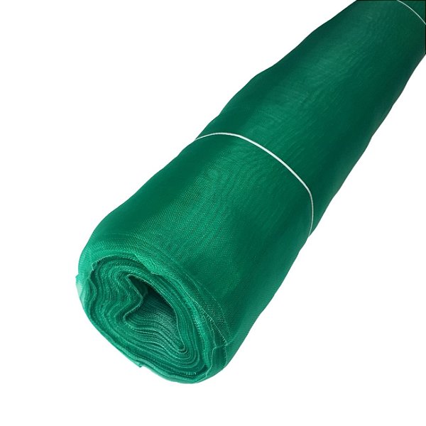 Tela mosquiteira nylon contra inseto pernilongo 10mx1,20m Verde