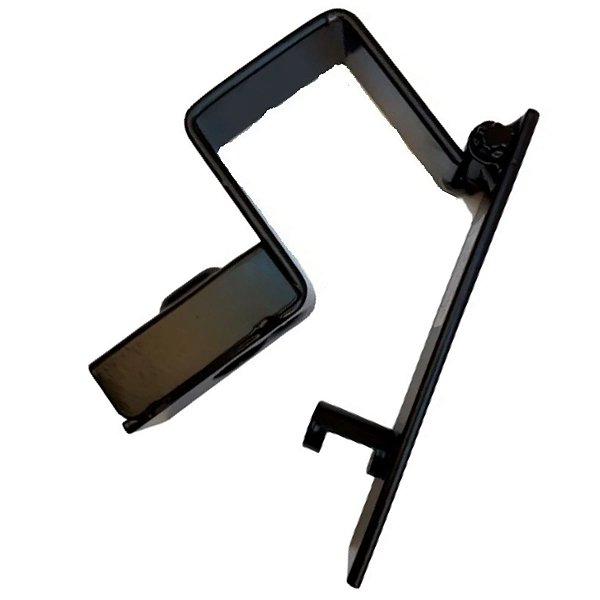 Trava para portão reforçada de aço com porta cadeado 5cm x 6cm