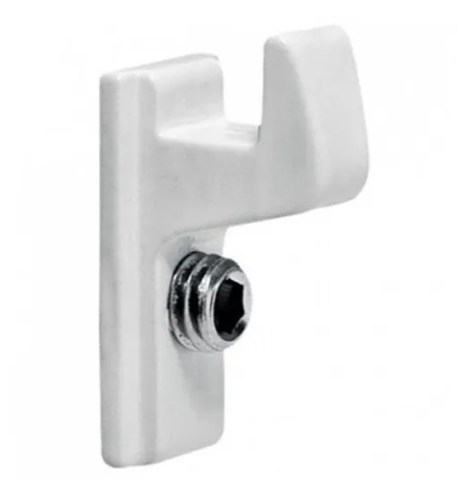 Contrafecho lateral para portas e janelas esquadrias de alumínio branco CFE22