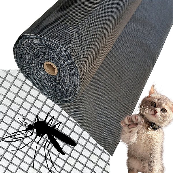 Tela mosquiteira pet screen com 1,20m cachorro gato insetos