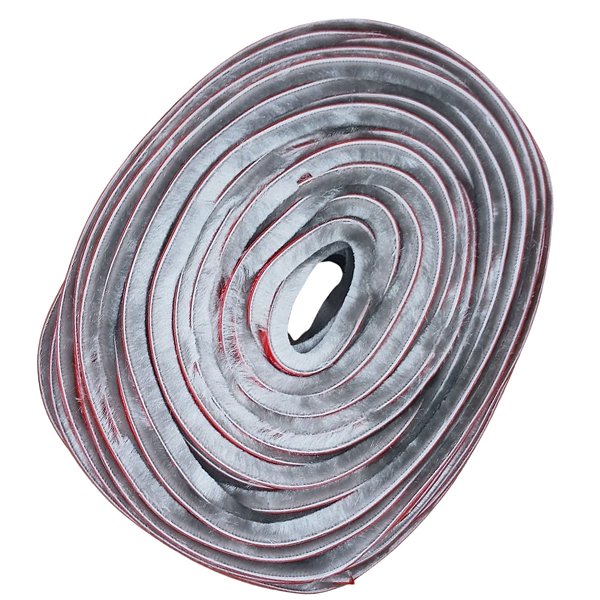 Veda fresta escova adesiva vedação porta janela 7x12 cinza 10 metros