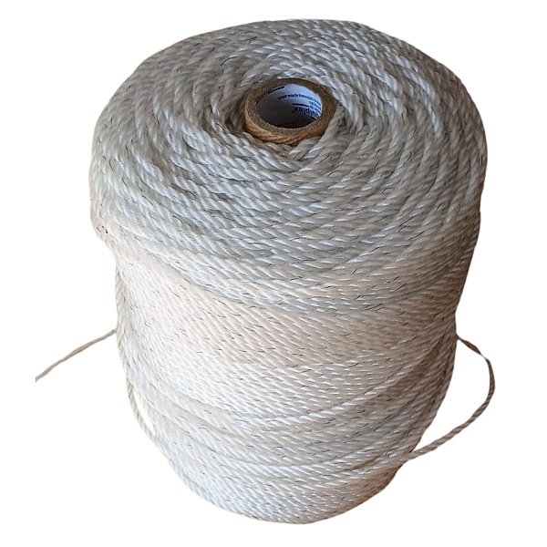 Corda Rede De Proteção Polietileno Branca 4mm Equiplex 30m