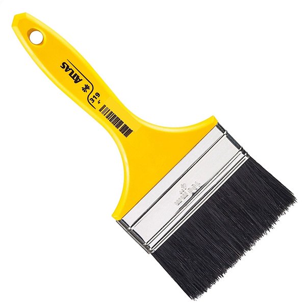 Pincel trincha para pintura de esmalte sintetico Atlas com 10cm