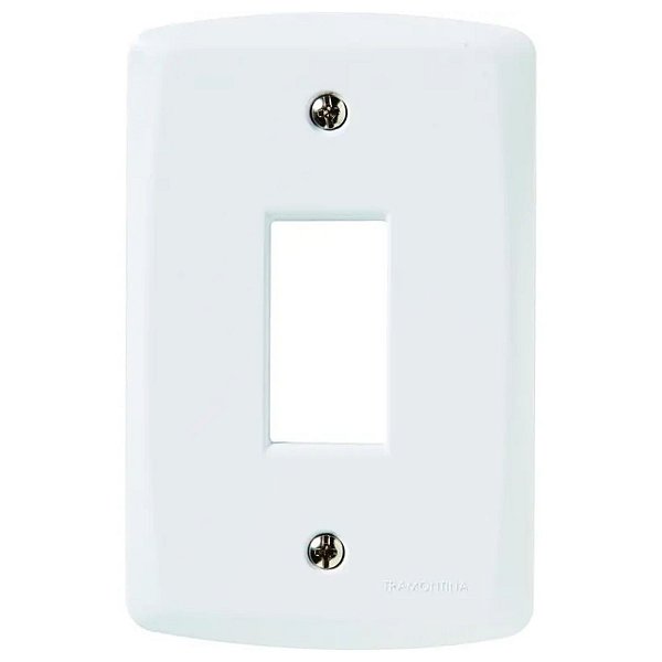Espelho para interruptor ou tomada simples 4x2 Tramontina Lux Branco