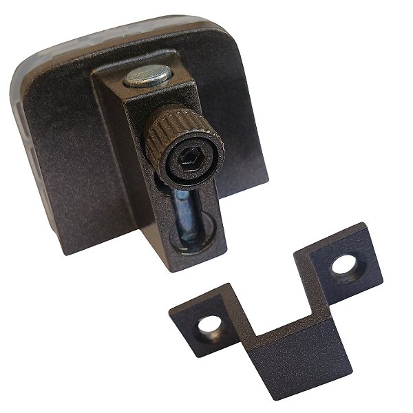 Trinco fecho janela vidro temperado 1335 completo metal marrom