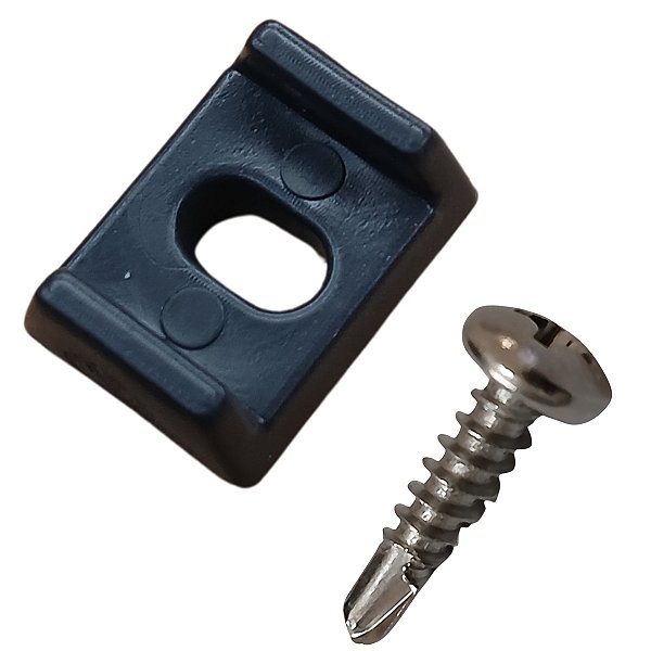 Presilha de arremate guarnição porta janela com parafuso inox brocante 100 pc