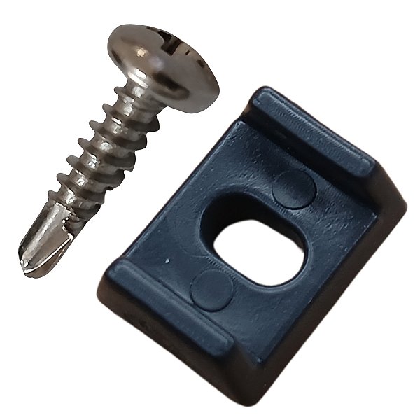 Presilha de arremate guarnição porta janela com parafuso inox brocante 200 pc