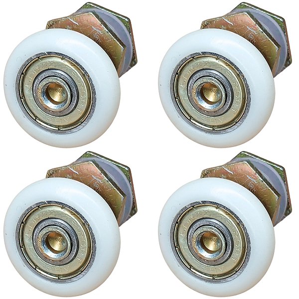 Roldana de box vidro 8mm janela porta rolamento blindado 4 pçs