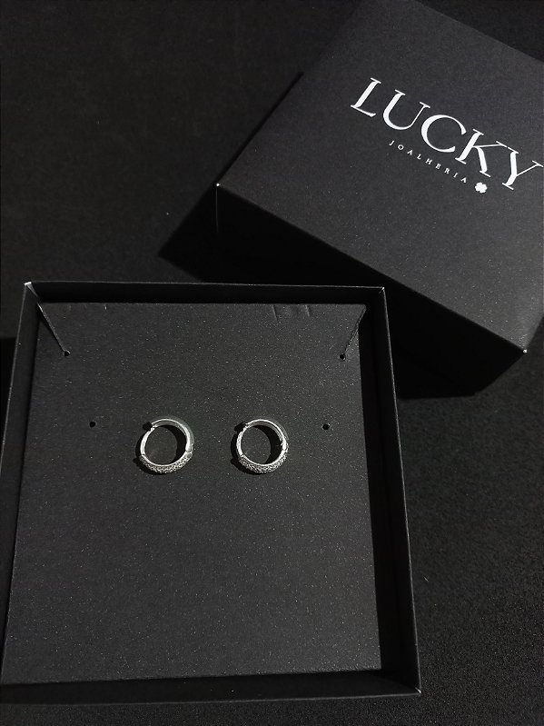 Argola Cravejada 12 mm