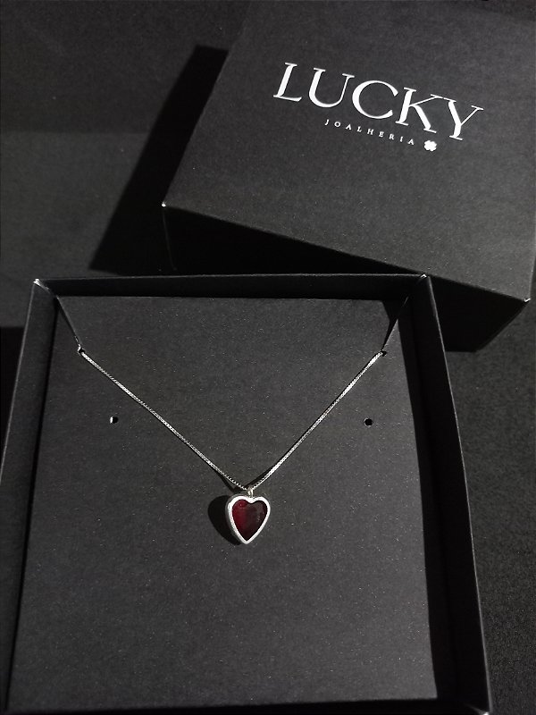 Colar Coração Vermelho