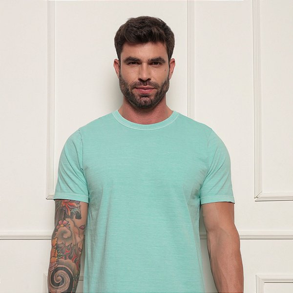 Camiseta Estonada Verde Menta