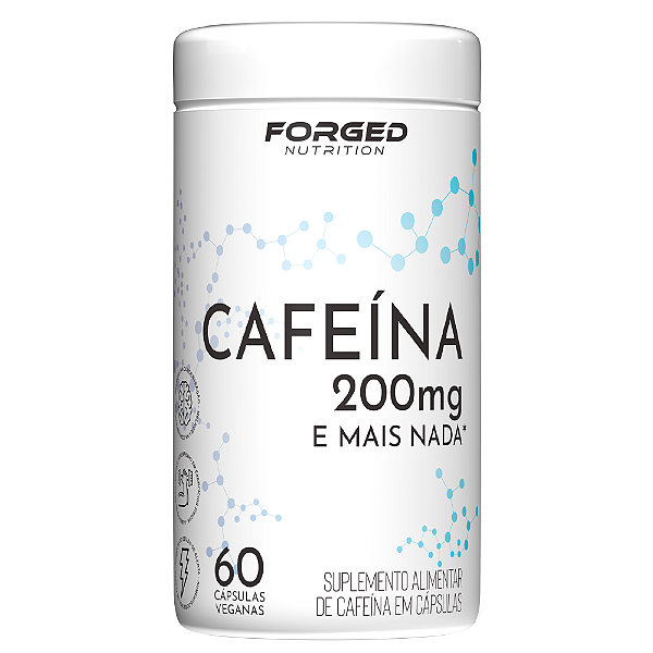 Cafeína 200mg e mais nada 60 Vcaps