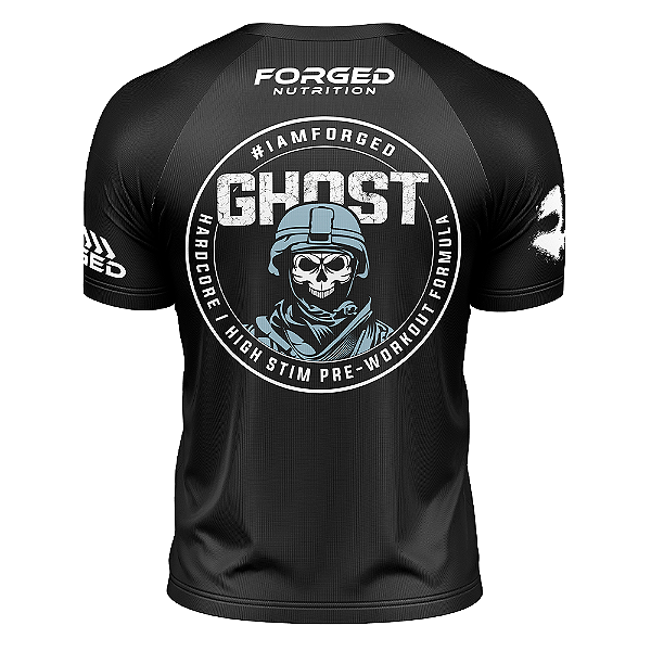 Camiseta Preta Ghost Forged Nutrition