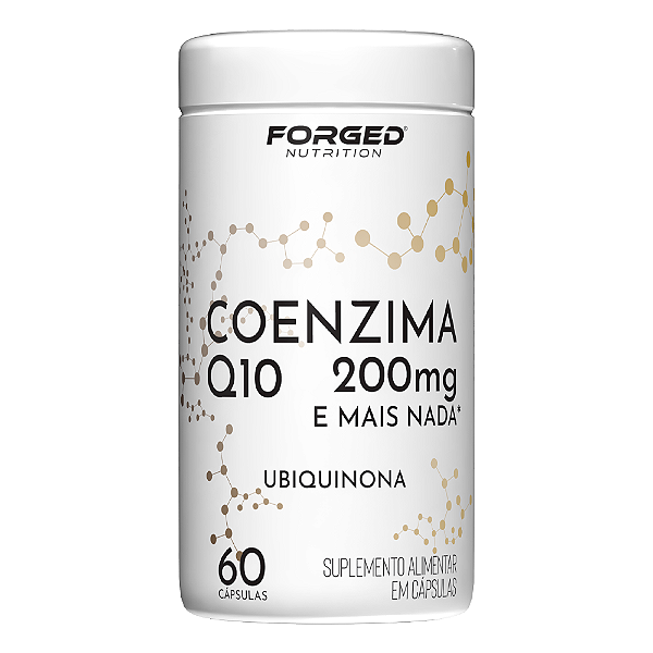 Coenzima Q10 200mg Pura Alta Concentração | Antioxidante Natural | Energia Celular | Saúde do Coração e Mente | Clean Label – Forged Nutrition