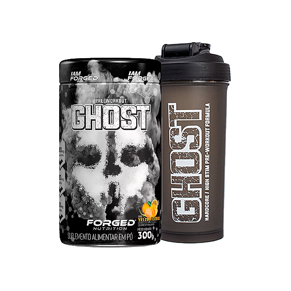 Pré-Treino Ghost 300g Forged Nutrition | Beta-Alanina, Cafeína, Tirosina, Taurina, Arginina, Complexo B | Energia, Foco, Força, Pump, Resistência Muscular e Performance de Alto Nível