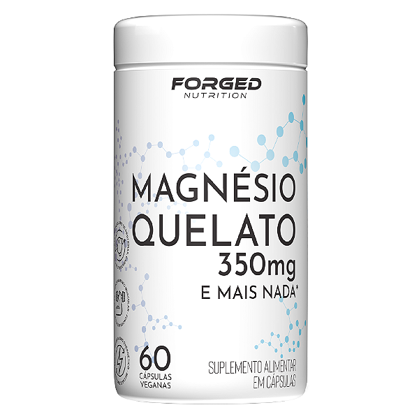 Magnésio Quelato 350mg e mais nada 60 Vcaps