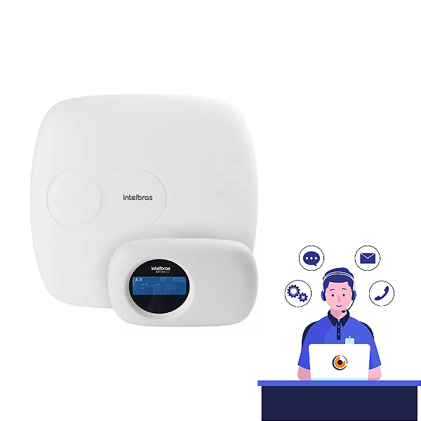 Suporte para alarme com cobertura de peça