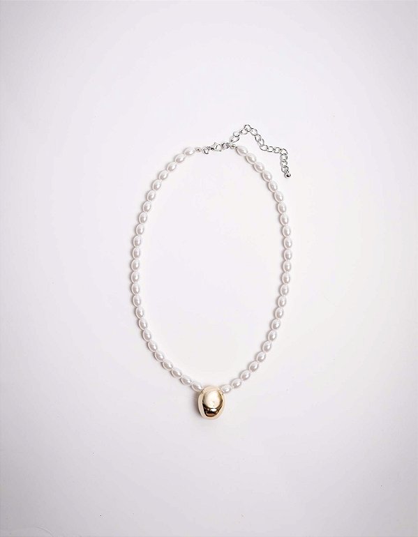 Colar Peônia Gota Mel