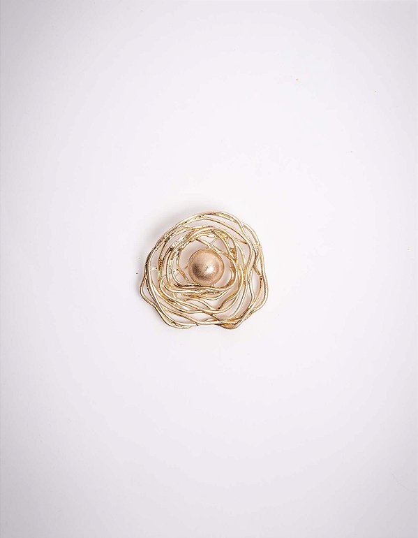 Broche Camélia em fios