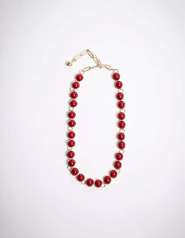 Colar Camélia com Borda