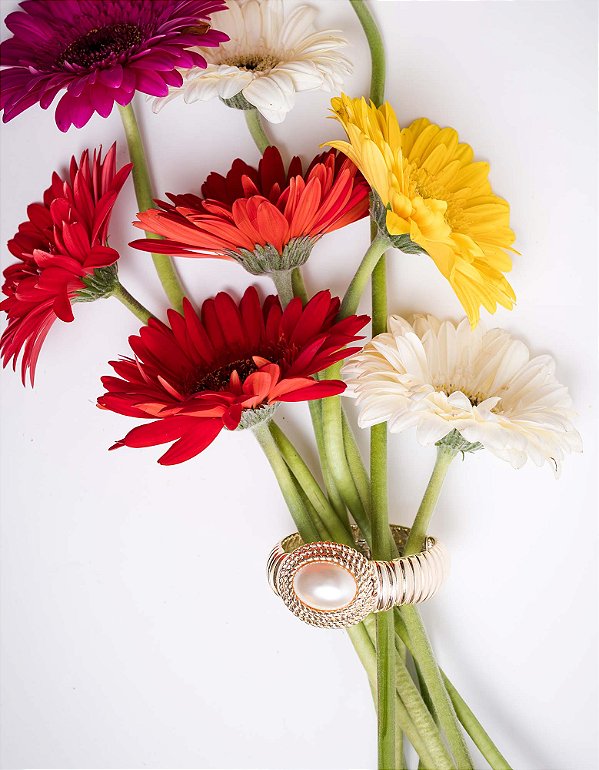 Bracelete Peônia Oval