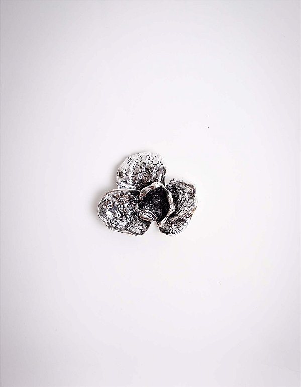 Broche Orquídea Prata