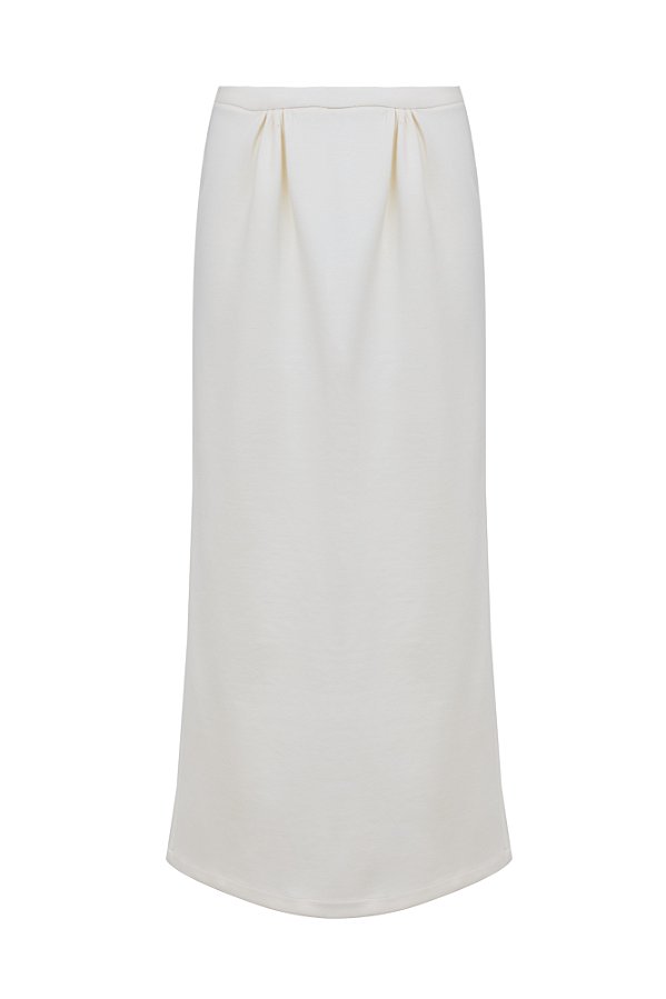 EUGÊNIA Saia Midi Nero II Off White