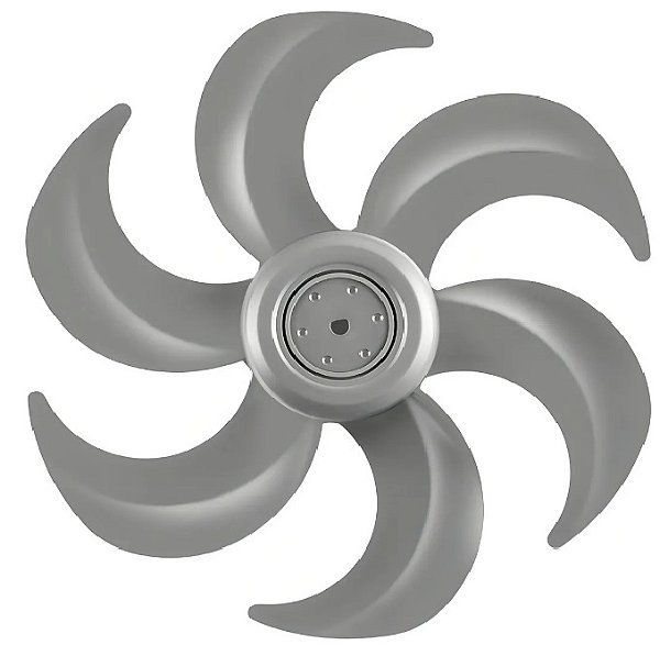 Hélice 6 Pás Prata Ventilador Mondial VT-31 NV-15-6P-FB