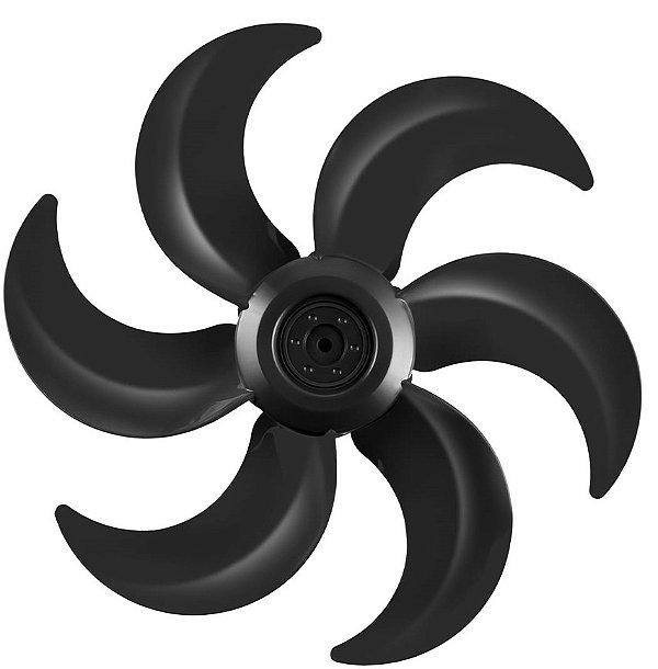 Hélice 6 Pás Preta Ventilador Mondial NV-416P NV-41