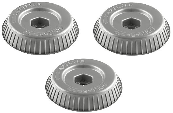 3 Fixadores Hélice Prata Ventilador Mondial NVT-50-8P